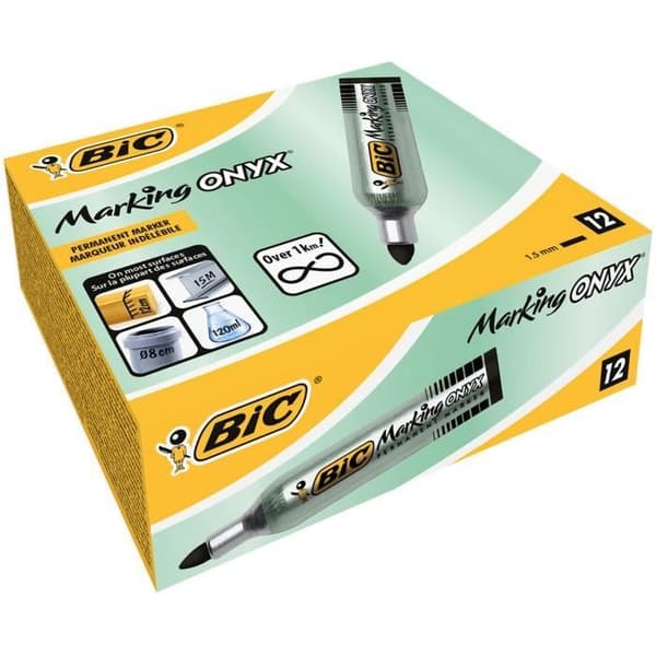 Permanenta markörer BIC Marking Onyx 1482 - Svart