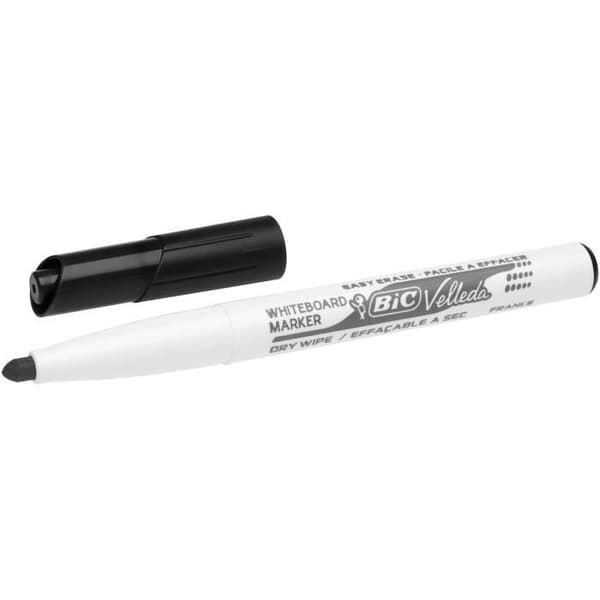 BIC Velleda 1741 Dry Erase Whiteboard-markörer, Medium Bullet Tip - Diverse färger, påse med 6