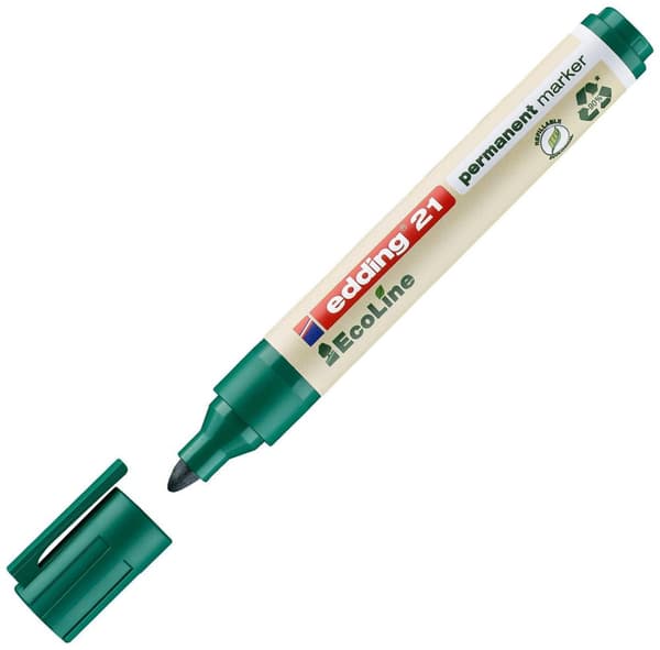 Märkpenna EDDING Ecoline 21 grön 10st