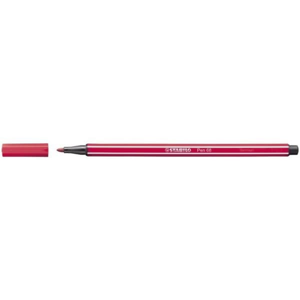 STABILO PEN 68 Mörkröd filtpenna - 10 st