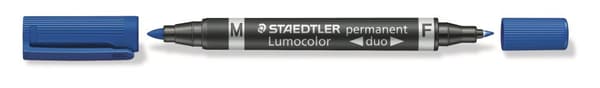 Permanent Tusj Lumocolor Duo 4-pack Staedtler