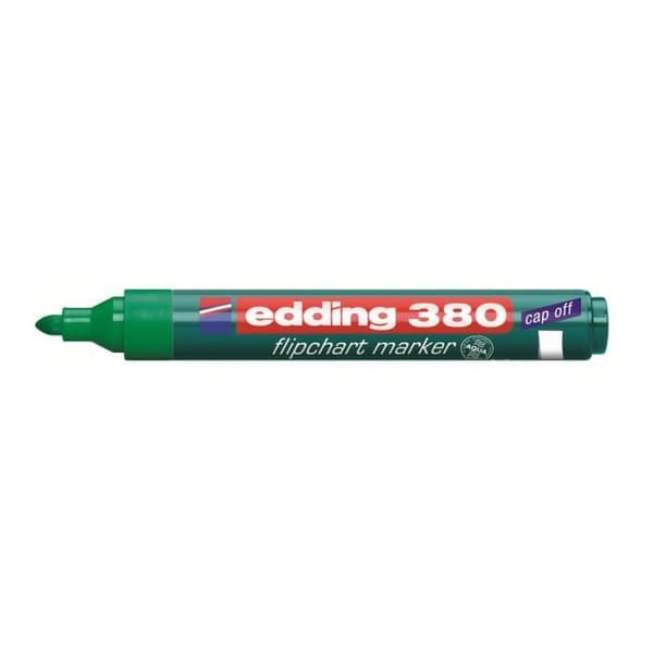 edding 380 blädderblock Blädderblocksmarkör grönt vattenbaserat bläck 1,5-3 mm