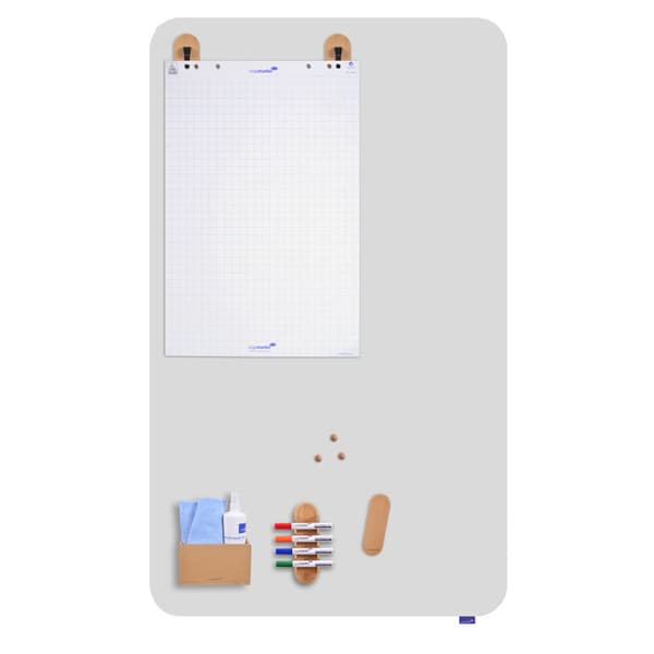 Magnetisk tuschholder i træ - tuschopbevaringssystem til whiteboards