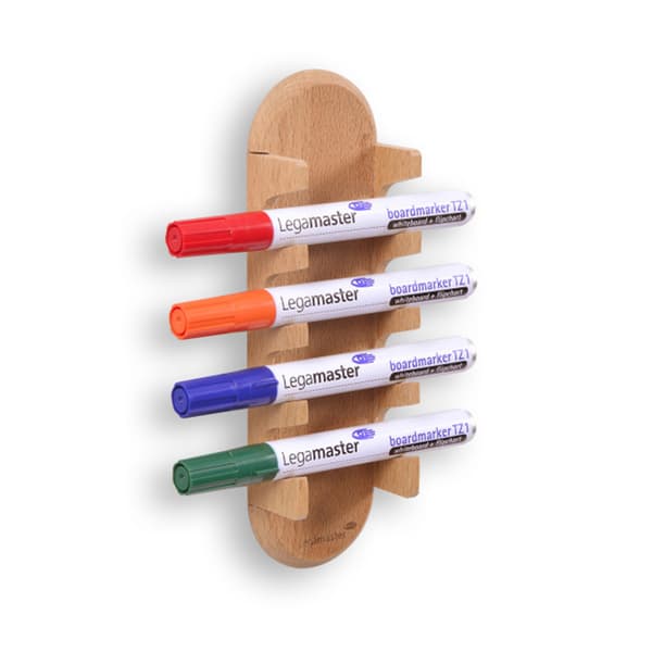 Magnetisk tuschholder i træ - tuschopbevaringssystem til whiteboards