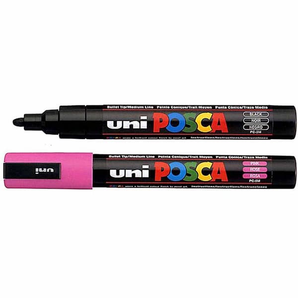 Posca Tusj, rød, nr. PC-5M, strek 2,5 mm, 1 stk