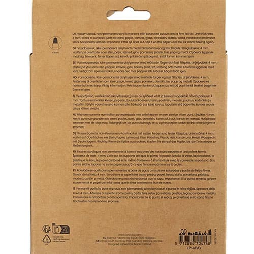 Tuschpennor - Kreativ Multi Marker - 12 st