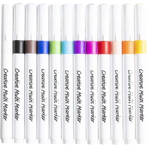 Tuschpennor - Kreativ Multi Marker - 12 st