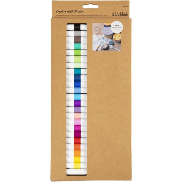 Tuschpennor - Kreativ Multi Marker - 24 st