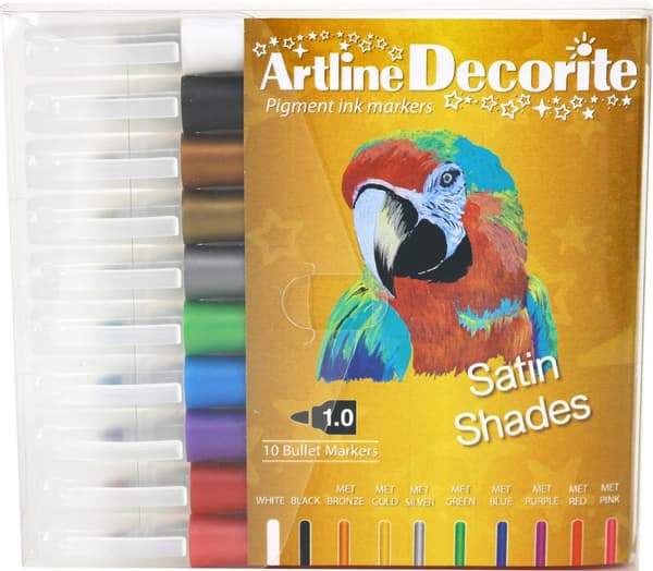 Märkpenna Artline Decorite Rund Satin 10-pack