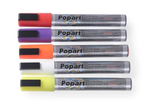Whiteboard-markörer - smal spets 664209