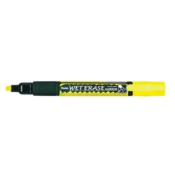 Markör - Pentel - SMW26 - Snedspets - Gul - Raderbar