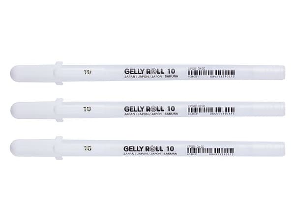 Sakura Gelly Roll Bright White fet 3-sett