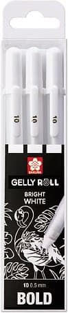 Miniatyrbilde 1 av 3: Sakura Gelly Roll Bright White fet 3-sett