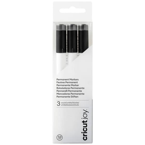 Cricut Joy Permanent Marker - Set med 3 Markers 1.0 - Svart