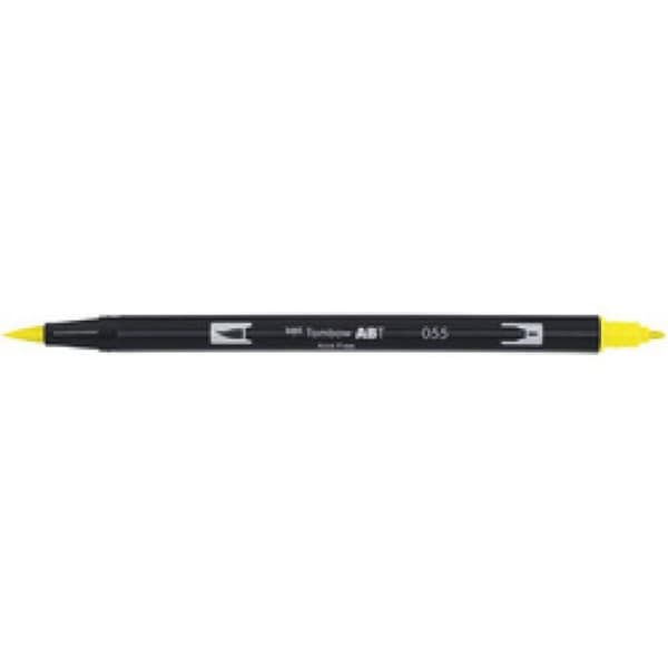 Tombow Dubbelspetspenna DUAL BRUSH PEN ABT, ljusgrön 0,000000 Svart