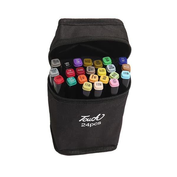 INF Marker Pen Sæt, farverig oliebaseret dobbelthovedet akvarelpensel 24 colors
