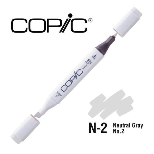 Alkoholmarkör Copic Marker N2 Neutral Grå No.2 Grå