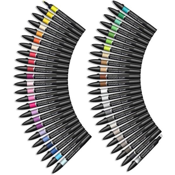 WINSOR & NEWTON Essential Collection Brushmarker - 48 delar