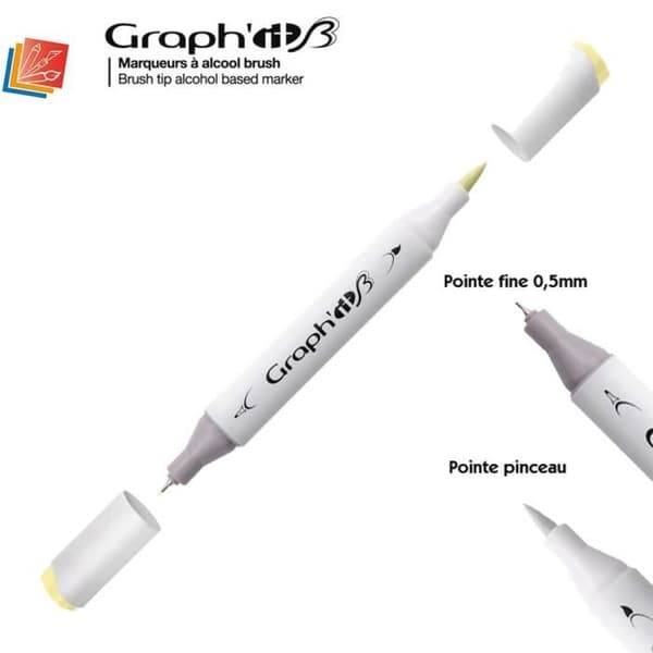 Set med 96 GRAPH'IT Brush &amp; Extra tunn