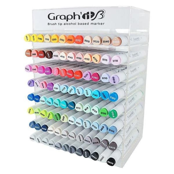 Set med 96 GRAPH'IT Brush &amp; Extra tunn