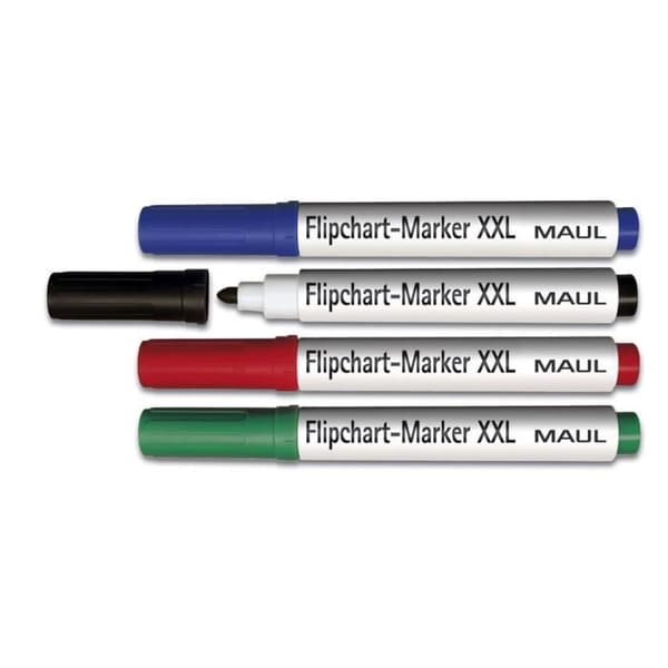 Etui med 4 markörer för XXL konferensstafli 2,5-3 mm Assorted