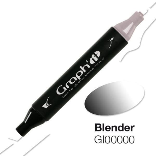 Alkoholmarkör - Graph'it - 0000 - Blender - Dubbel spets - Opak - 16 mm