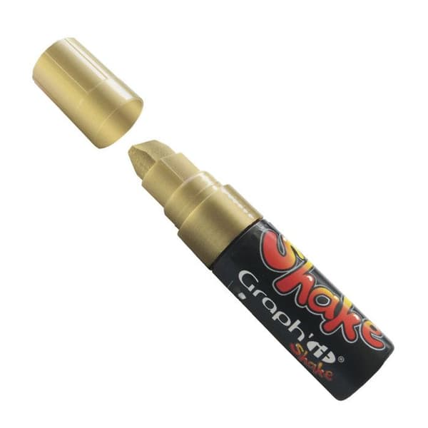 Graph'it shake 16 mm Graph'it Shake vattenbaserad färgmarkör, - Färg: Guld - Kod: 0002 - Tips: XL 5-16 mm - ou