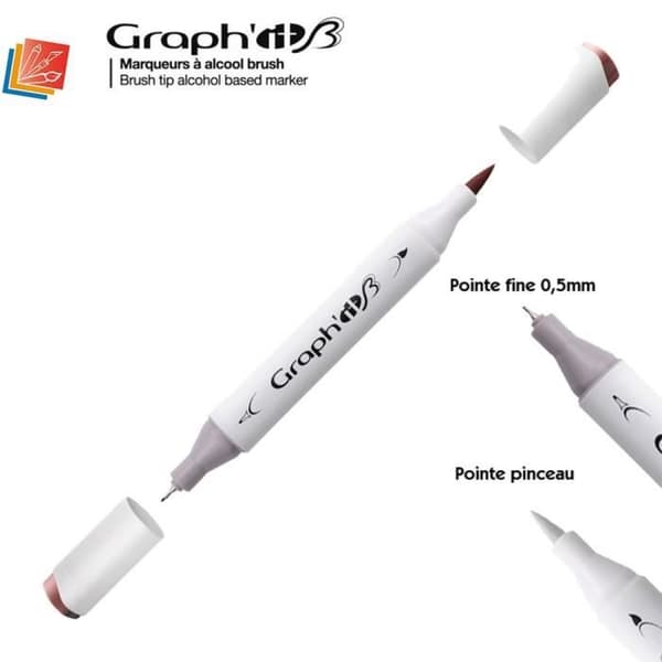 Graph'IT 'Graph'It Brush Marker' alkoholmarkör - Graph'it färgkarta: 3180 - Bajs