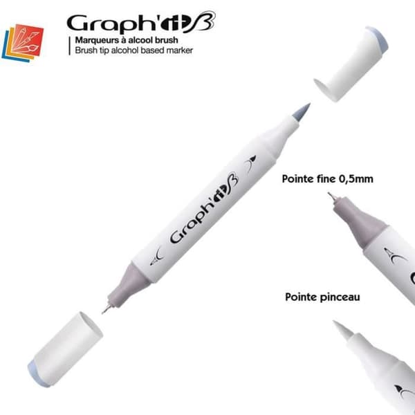 Graph'IT Brush Marker Alcohol Marker från Graph'IT - Graph'it Färgkarta:9104 - Cool Grey