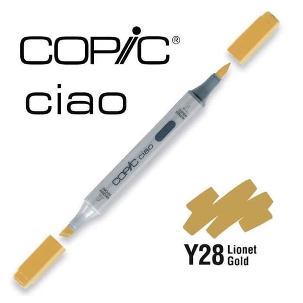 Copic Ciao alkoholmarkör (Gul Y) - Copic:Y28 Lionet Gold färgkarta
