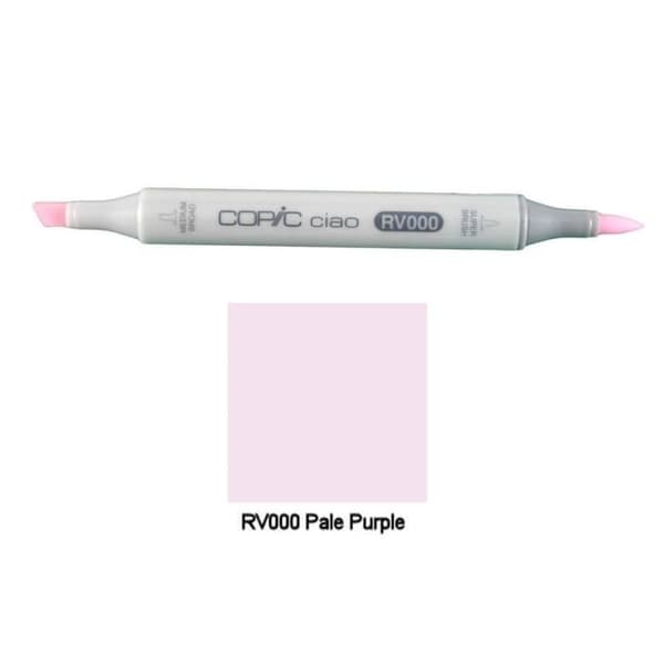 Markör - COPIC - Ciao - RV000 Blek Lila - Penselspets - Oföränderlig