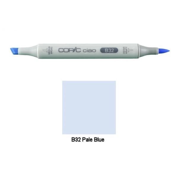 Copic Ciao filtpenna med dubbelspets - B32 ljusblå