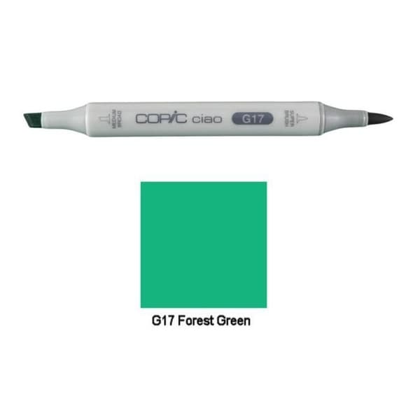 Copic Ciao dubbelspets tuschpenna - G17 Forest Green