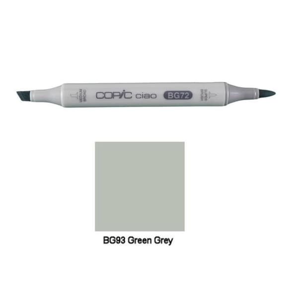 Marqueur - COPIC - Ciao - Dubbel spets - Opaque - Oföränderlig - BG93 Grön Grå