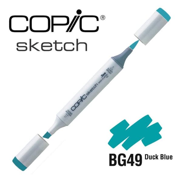 Copic Sketch BG49 Duck Blue alkoholmarkör