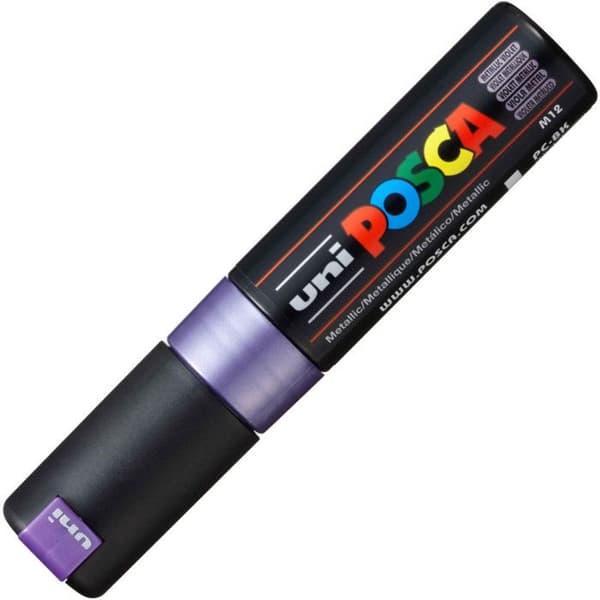 POSCA Markör Stor Mejselspets Lila Metall