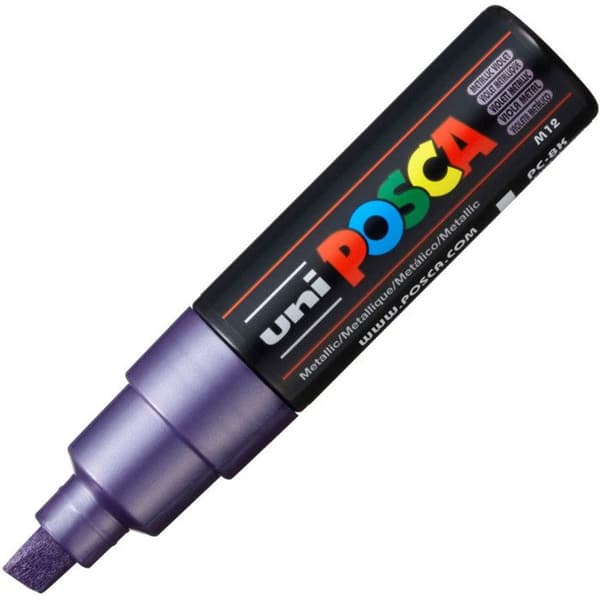 POSCA Markör Stor Mejselspets Lila Metall