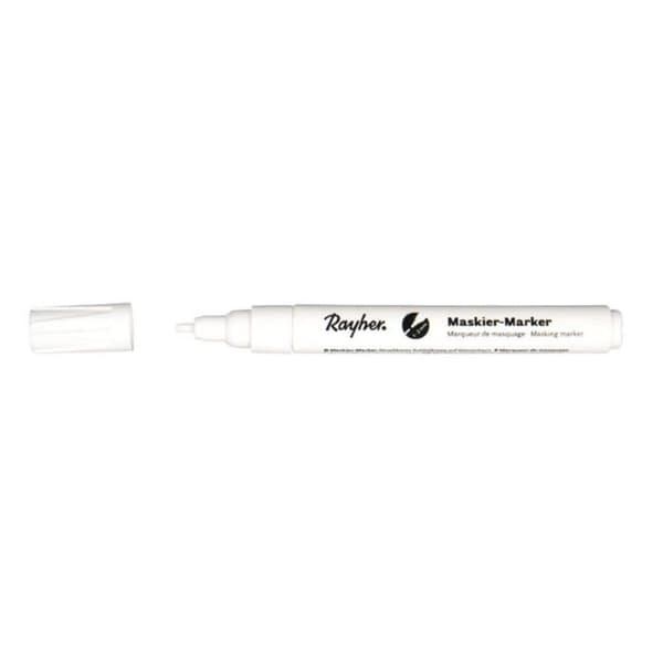 Maskeringsmarkör - RAHYER - Rund spets 1-2mm - Outplånlig - Ljust orange - Opak