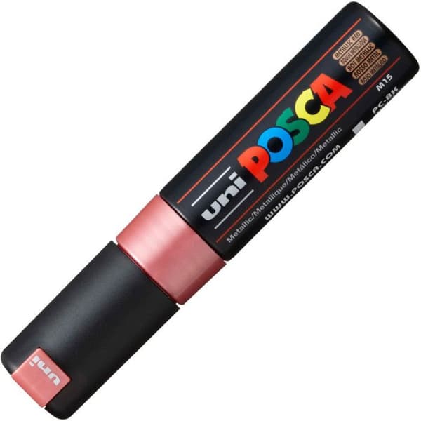 POSCA Marker Stor Mejselspets Röd Metall - Vattenbaserad färg
