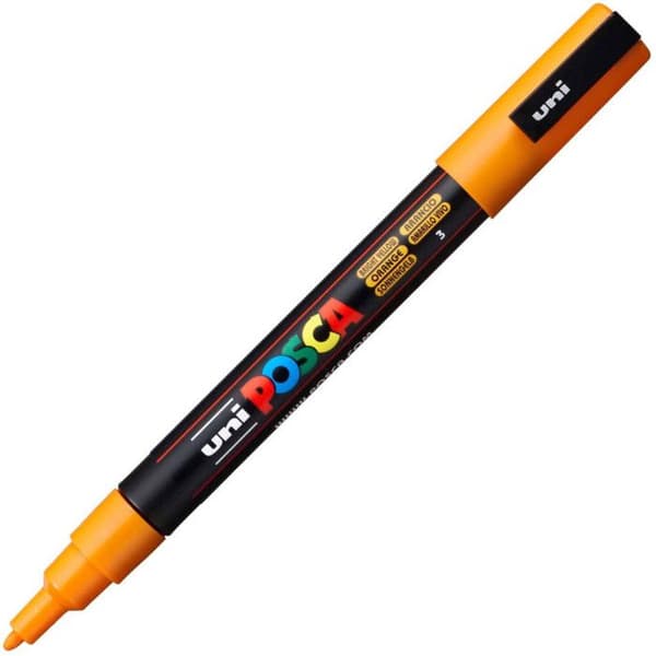 POSCA Marker Fine Conical Tip Orange - Vattenbaserad måla alla ytor