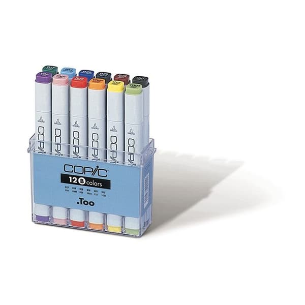 Set 12 Manga Copic Marker Pastell