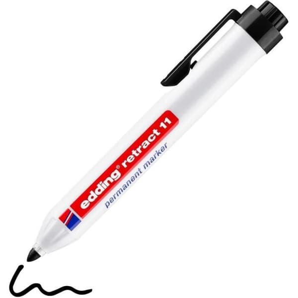 Permanent pen - EDDING - 9000001 - Retractable - Bullet tip - Opaque ink