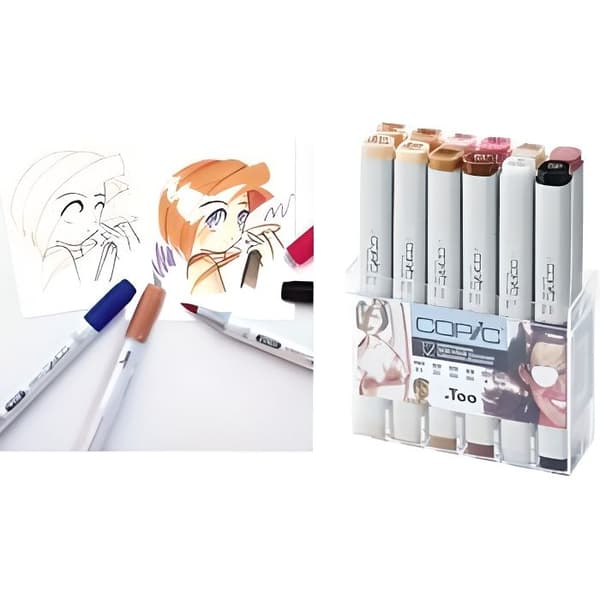 COPIC Marker Hobby ciao, kit med 12 färger för...