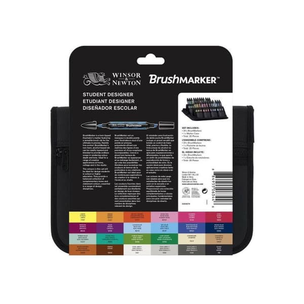 Trousse Promarker Brush - 24 färger - Winsor och Newton