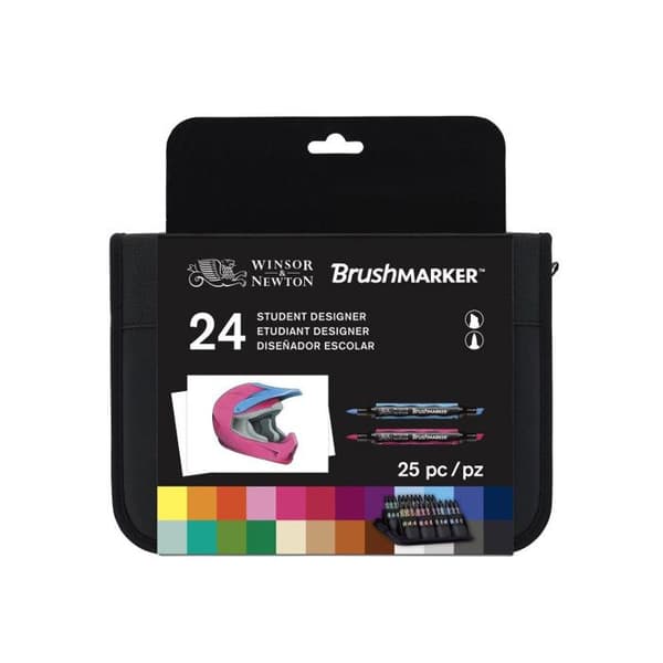 Trousse Promarker Brush - 24 färger - Winsor och Newton