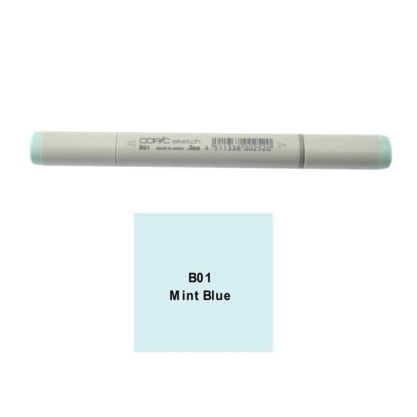 Copic Sketch Dubbelspets filtpenna - B01 Mintblå