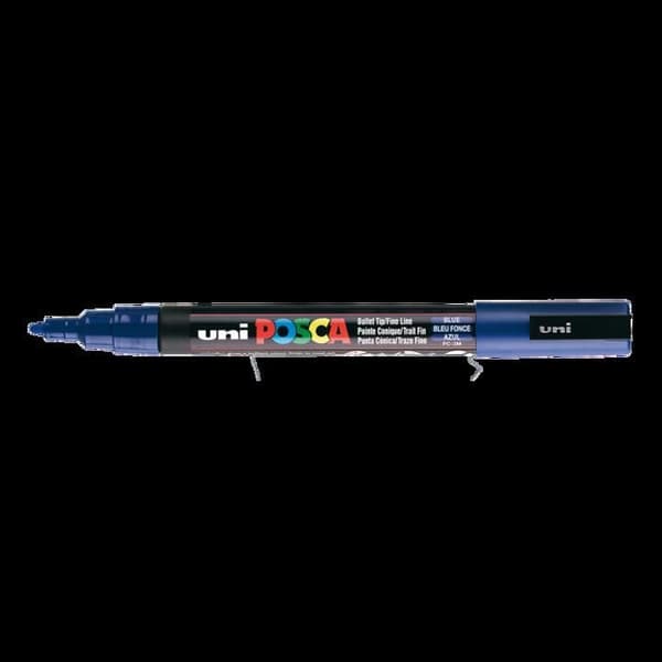 POSCA Marker - Fin konisk spets - Mörkblå - Vattenbaserad färg