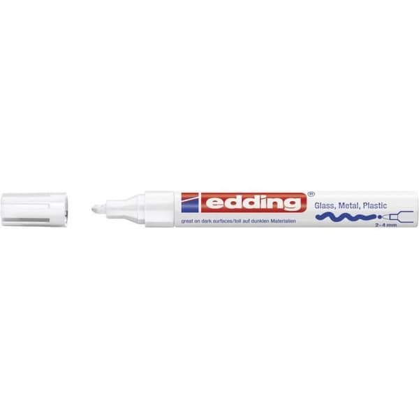 Edding färgmarkör 4-750-9-049 vit rund form 2 - 4 mm 1 st(ar)