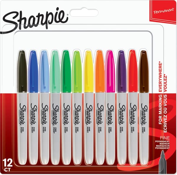 Tusjpenner Sharpie Fine 12-pakning