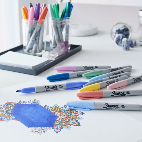 Tusjpenner Sharpie Fine Mystic Gems Pastellfarger 12-pakning